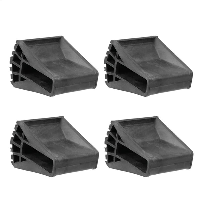 Ladder Feet Rubber Pads 4x Ladder Feet Shoes Quick-Install Replacement Parts Heavy-duty Safety Shoes For Electrical Work Window