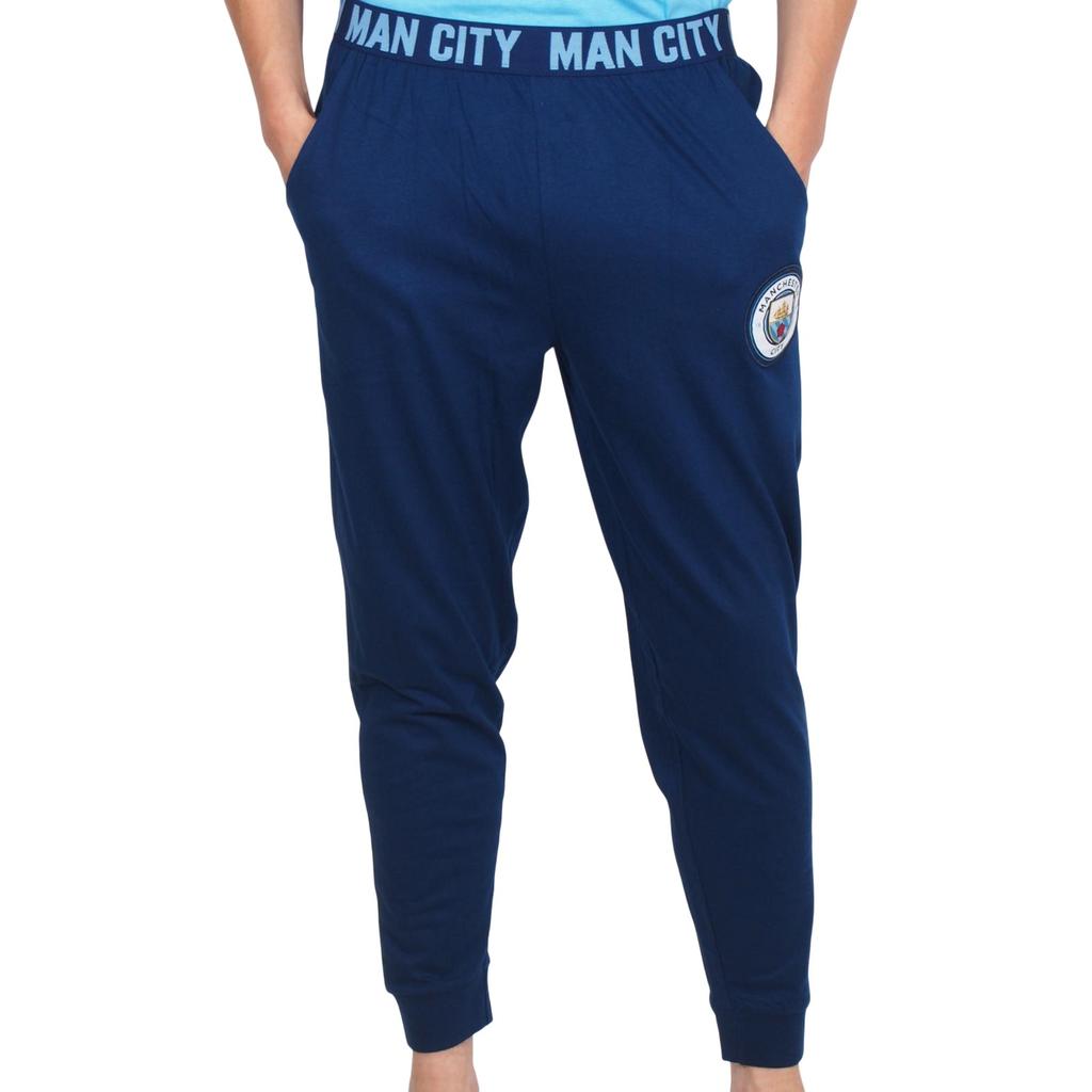 Мужской премиальный пижамный комплект с длинным рукавом «Манчестер Сити»