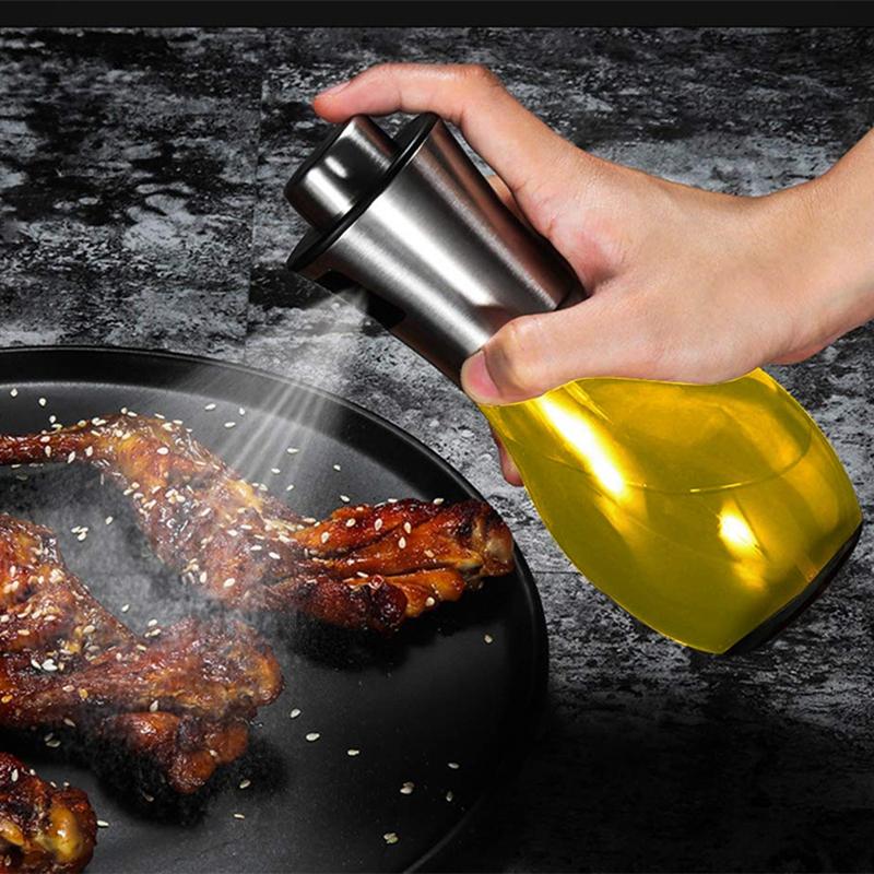 LMETJMA Oil Sprayer for Cooking Olive Oil Sprayer Mister with Funnel Olive Oil Spray Bottle for Salad BBQ Baking