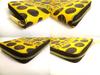 Authentic LOUIS VUITTON Monogram Yellow Leather Kusama Yayoi Dots Zippy Wallet #b048  Open box