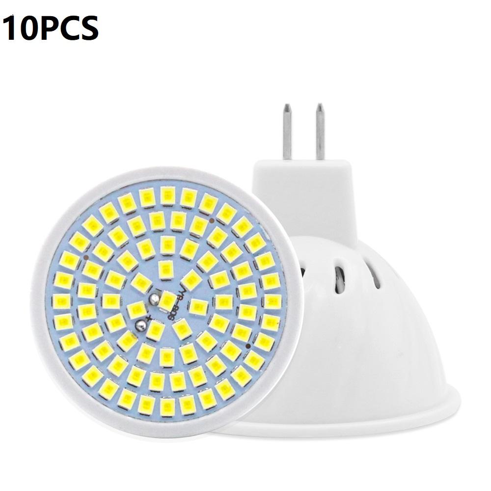 10pcs/lot E27 GU10 LED Lamp MR16 E14 220V SMD2835 48Leds Lamparas LED Spotlight Bulb Chandelier Ceiling Cold Warm White