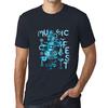 Men’s Graphic T-Shirt Music Fest Instrument Navy