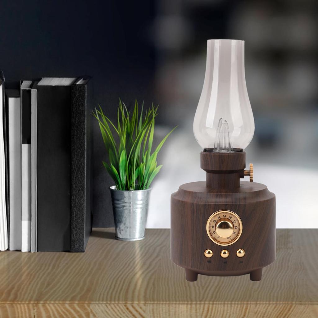 Speaker Vintage Table Lamp Support USB Memory Card Input Wireless Speaker for Bedroom Bar