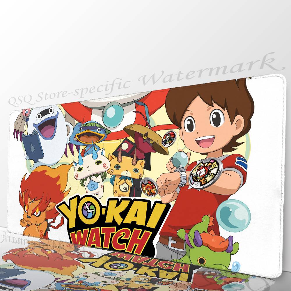 Игровой коврик для мыши Y-Yo-kai Watch, противоскользящий, подходит для офисных компьютеров, ноутбуков, игровых столов для киберспорта, XXL для клавиатуры