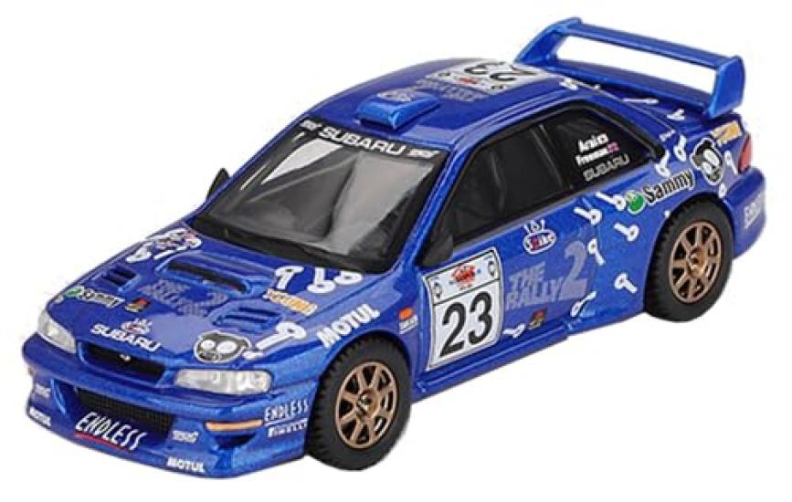Sunrich MINI GT Масштаб Subaru Impreza WRC99 Ралли Акрополис 2000 Готовая модель 1/64 №23 (Левый руль) MGT01078-L