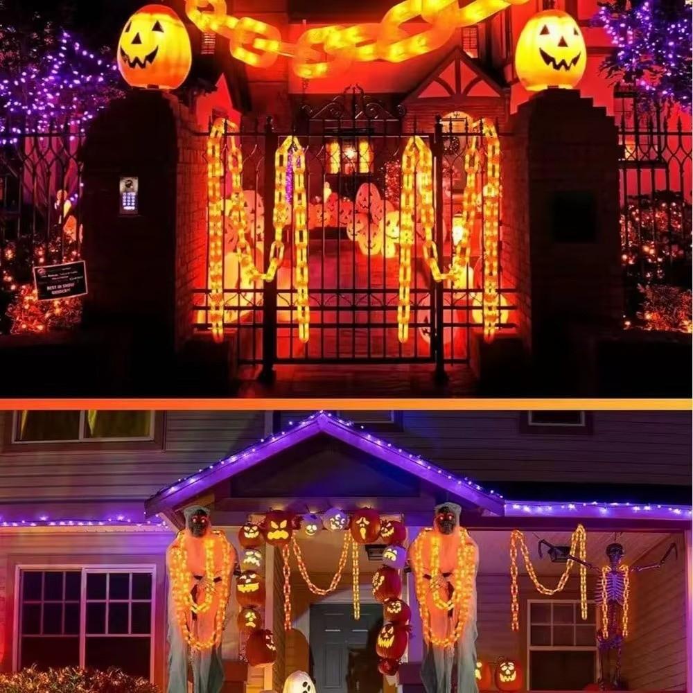 8 Lighting Modes Skeleton String Lights 2M Decorative Atmosphere Lights Outdoor Decoration