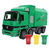 Garbage Truck Simulation Inertia Garbage Truck Sanitation Vehicle Model Recycling Truck Toy with 3 Trash Dump Truck for Boys and Girls Toy, Children's