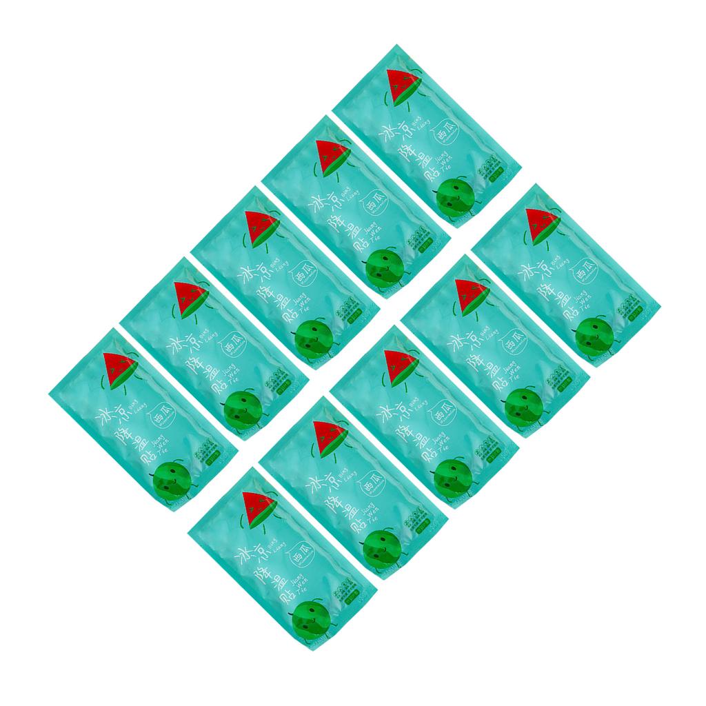 20 Sheets Cooling Patches Rapid Cooling Portable Cooling Soft Gel Sheets for Fever Summer Travel