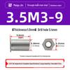 Нержавеющая сталь 304 SOS-M2/M2.5/M3/3.5M3 Заклепочная гайка-шпилька с плоской головкой и шестигранником