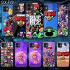 Brawl Stars Cartoon Game Case For iPhone Samsung Galaxy Redmi Note S 17 16 15 14 13 20 24 25 54 Pro Max Ultra Fe Tempered Glass Cover