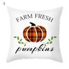 Autumn Maple Leaf Pumpkin Pillowcase, 45*45cm, Fall Home Decor, Grateful Thanksgiving Throw Pillow Covers, Polyester Cushion Cover
