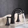 Nordic Style Basin Faucet 3 Holes Bathroom Sink Faucet Deck Mounted Cold Hot Vintage Mixer Taps Bathtub Faucet