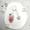 Cartoon Cute Flocking Mini Love Labu Labu Mobile Phone Pendant School Bag Doll Keychain Gift