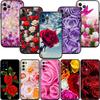 CJ17 Beautiful Roses Flower Soft Shell Phone Case for Redmi Note 13 14 Pro+ Plus A3 A3X 13X 13C 13R 14S 14C 14R