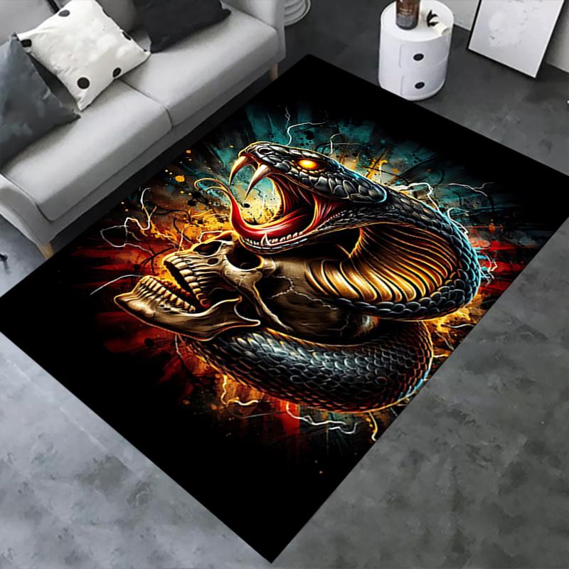 Snake Office Carpet Chair Mat Large Size Desk Protector for Home Decor, Office Flooring Gift, Suitable for Bedroom, Living Room & Various Rooms
