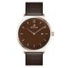 Профиль Кожаный ремешок Кварцевые мужские часы с коричневым циферблатом 50217PPN620