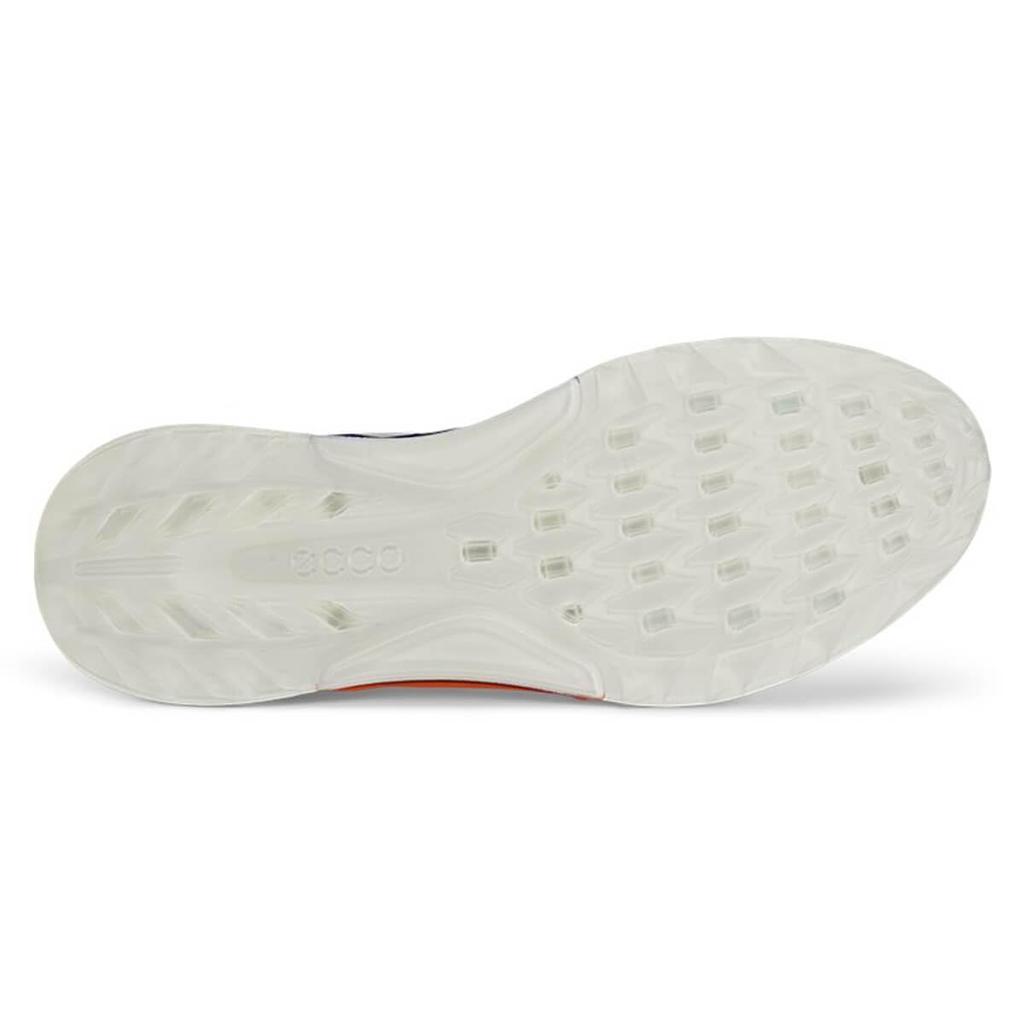 ECCO Waterproof Golf Shoes Biom C4 BLUE cm 3E Men's Lace-up WHITE/MAZARINE 24.5