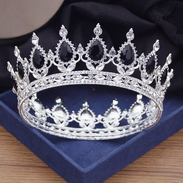 Королевские королевские тиары и короны красные, фиолетовые, кофейные, хрустальные диадемы, свадебные короны, свадебные украшения для волос, аксессуары для невесты