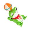 LED Electric Dancing Frog Plastic Kids Electric Frog Toy Spinning Ball Frog Toy  Desktop Ornament
