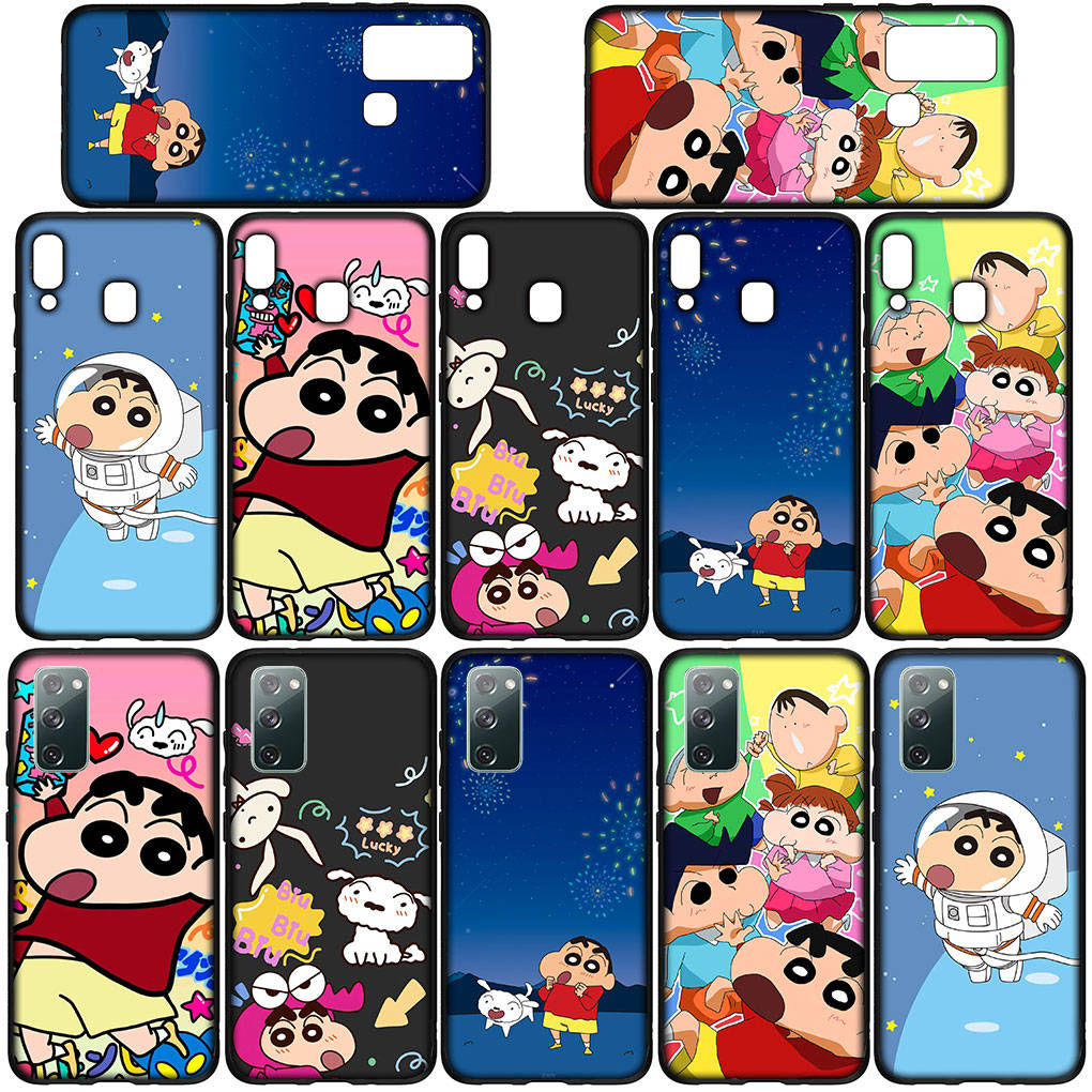 Чехол для iPhone 16 15 Xiaomi Redmi Note 14 13 12 11 Pro Max X 8 16e Samsung Galaxy S25 S24 S23 Moto OPPO Huawei Crayon Shin Chan Shinchan Чехол для телефона