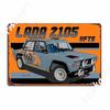 Lada 2105 Vfts Metal Sign Wall Plaque Club Bar Create Club Party Tin Sign Poster