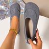 Summer New Versatile Mother Shoes Shallow Single Shoes Fashionable and Comfortable Flat Shoes One Pedal Round Head Lazy Shoes