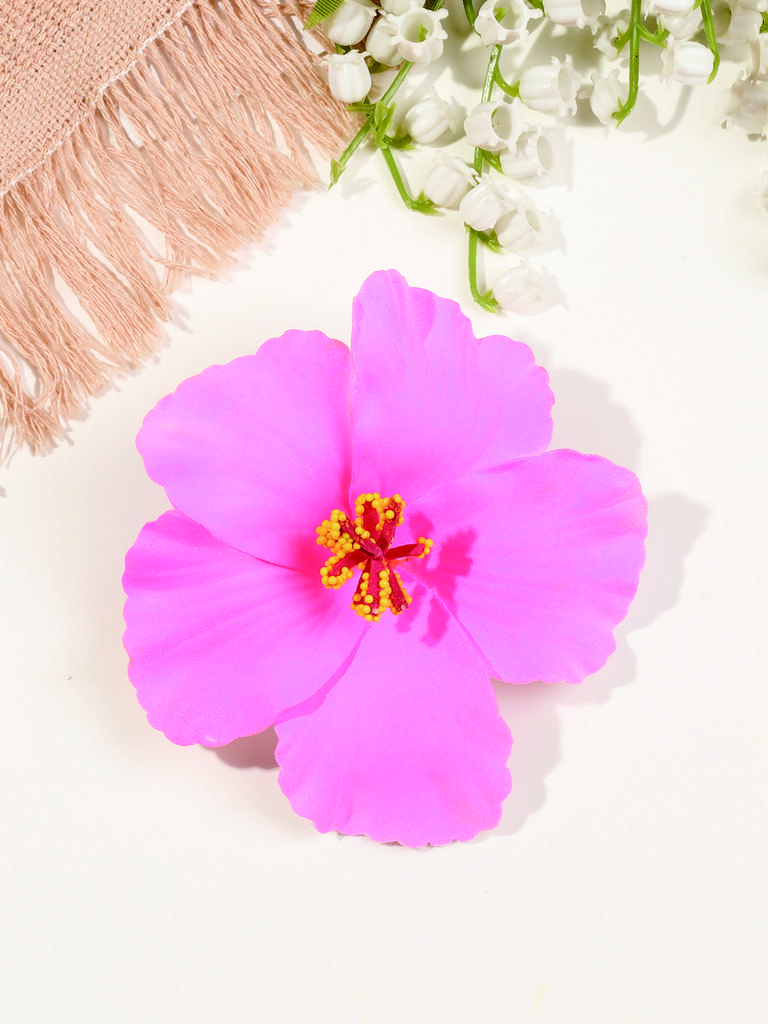 Искусственные заколки для волос с тропическими цветами для отдыха на море, свадебные аксессуары для волос, 6 шт. заколок для волос с гавайскими цветами для пляжной вечеринки