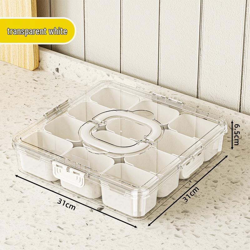 Портативный многосекционный контейнер для хранения специй и фруктов