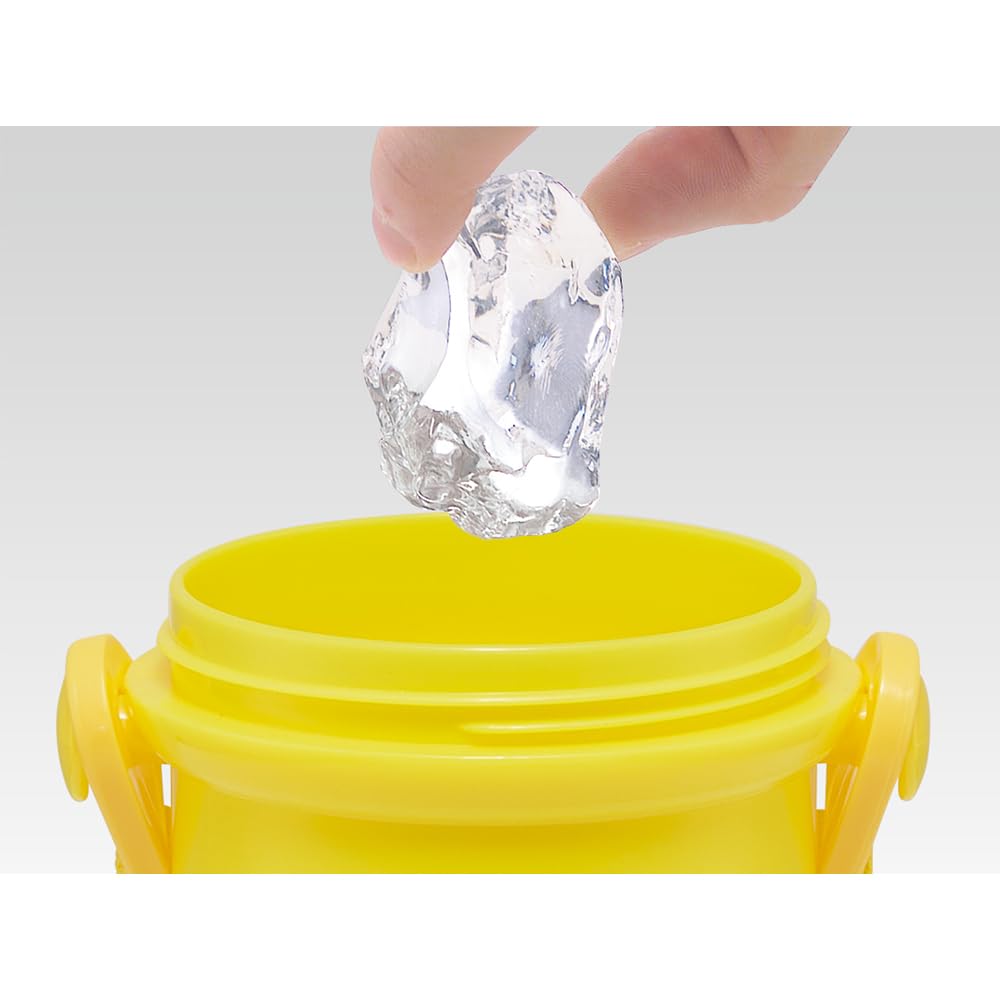 Skater Пластиковая бутылка для воды 480 мл, одно нажатие, антибактериальная, для детей, легкая, антибактериальная обработка, сделано в Японии, Minion 24, для мальчиков и девочек