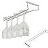 Silver Wine Glass Rack Cup Holder Shelf Organizer Display Stainless Steel Hanger