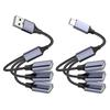 Двухпортовый USB 2.0 удлинительный кабель A-папа на A-маму и C-папа на A-маму для офисных и игровых комплектов