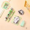 Portable 6-in-1 Stationery Set Cartoon Rabbit Bear Student Stationery Bag Pencil Eraser Sharpener Kindergarten School Supplies