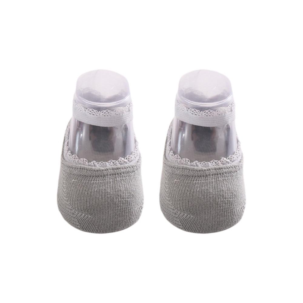 Rubber Soles Newborn Socks Soft Cotton Baby Socks Adorable Infant Lace Socks For Newborns