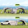 Black Vinyl Dome Canopy Car Tent: Fast Delivery, Rainproof, Outdoors, Camping Sunshade Awning