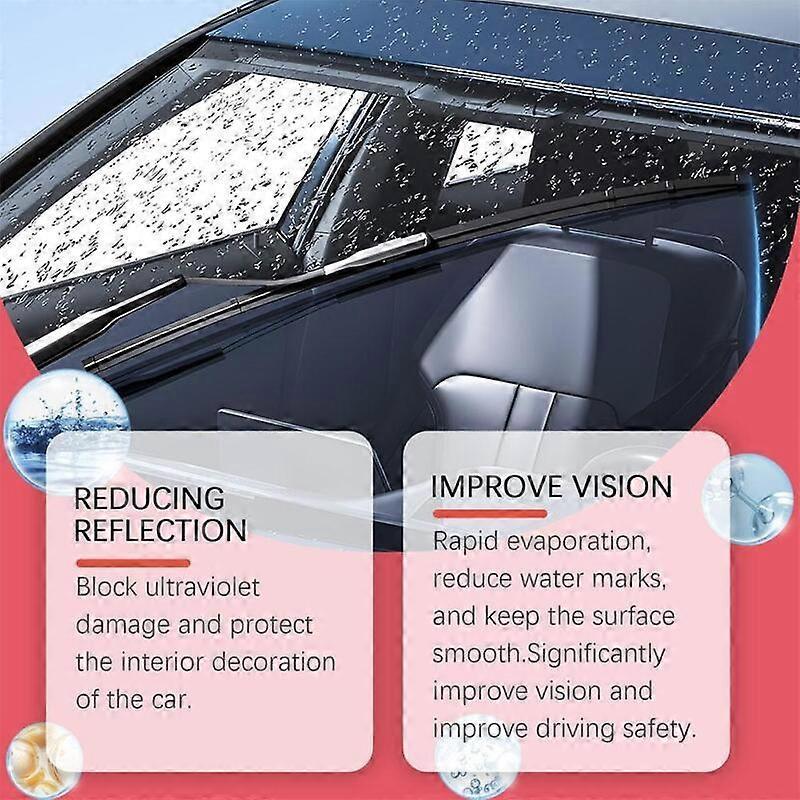 Car Cleaner Glass Oil Film Remover Windshields Cleaning Liquid Set 2024,2pcs