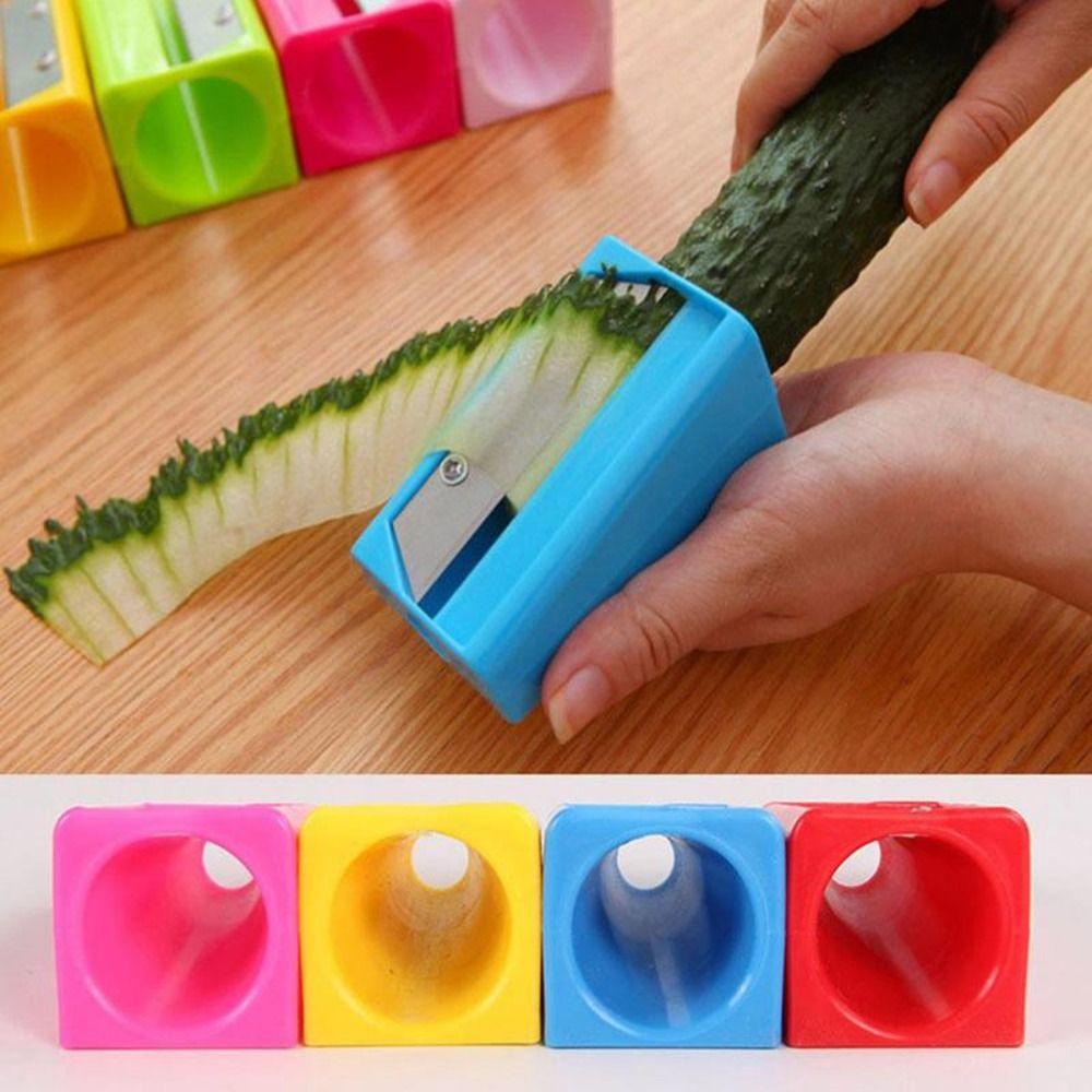 Multifunctional Vegetable Fruit Curl Slicer Rotating Mask Slicer Cucumber Sharpener Kitchen