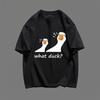 Summer University Style Duck Short Sleeve Korean Style T-shirt Fashionable Casual Female Cartoon Print Breathable Casual Top