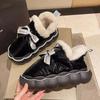 Thickened Cotton Boots Waterproof Thick Soled Anti-skid Ladies' Cute Cotton Shoes Winter Warm Down Lightweight and Comfortable