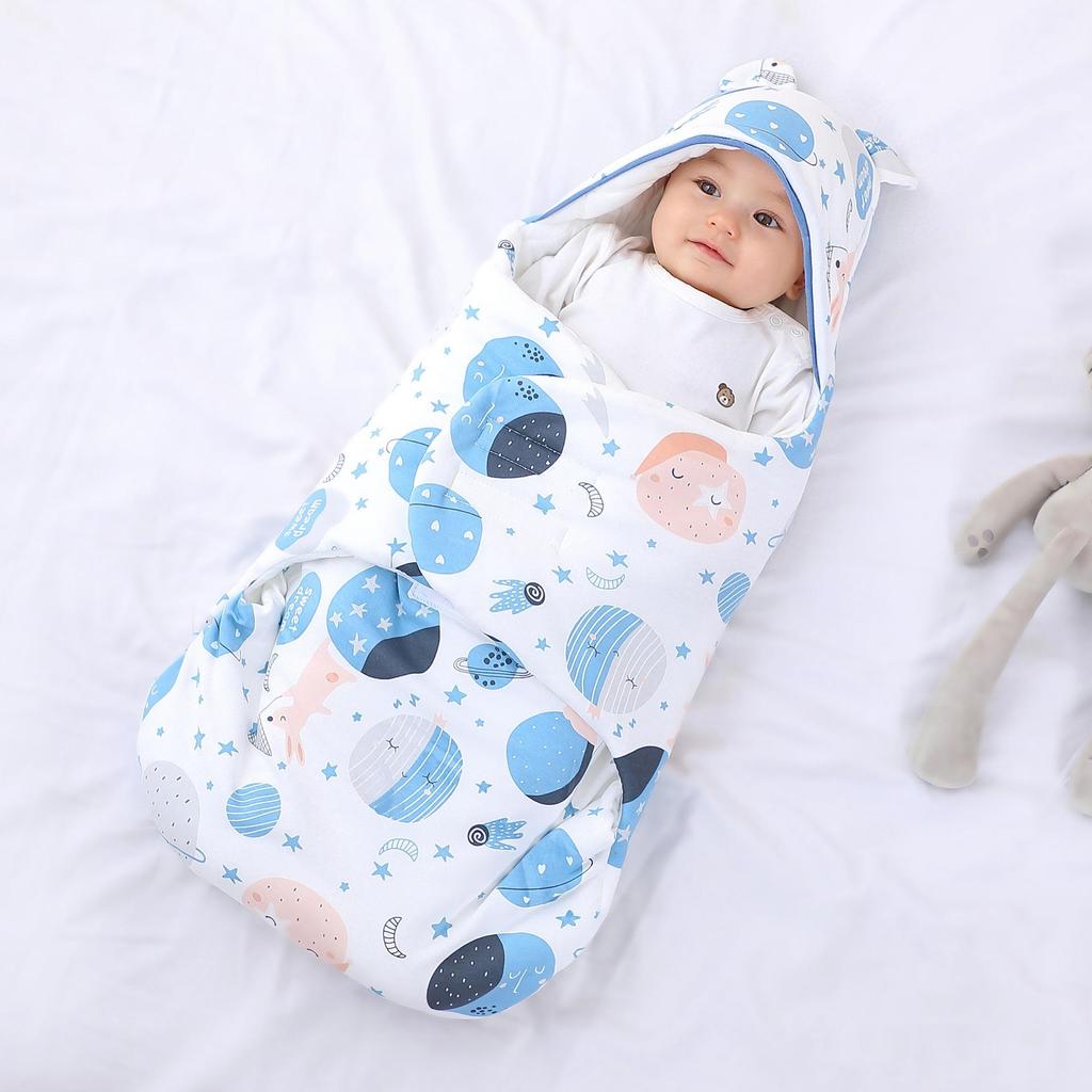 Butterfly Newborn Baby Swaddle Blanket - Pure Cotton, Thick for Spring, Autumn & Winter