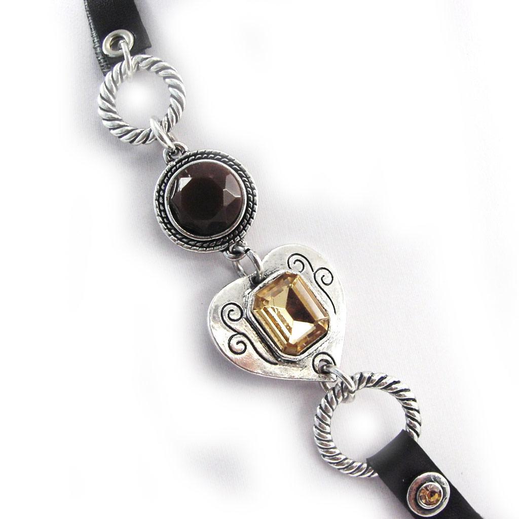 NOA [G5917] — Коричневое дизайнерское колье «Love»