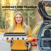 Газовый гриль 8000 БТЕ/2,4 кВт Тележка-гриль вкл.. 4 конфорки из нержавеющей стали Регулятор давления 44 x 44,5 x 19 см Серебристый+Черный