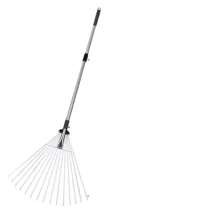 Garden Leaf and Grass Rake for Organizing and Collecting Leaves and Lawn Debris