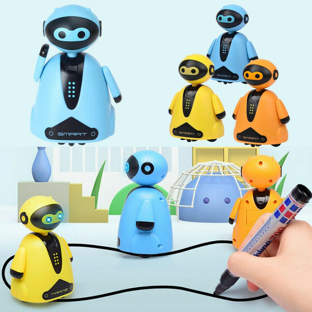 Follow Any Drawn Line Magic Pen Inductive Robot Model Children Kids Toy Gift