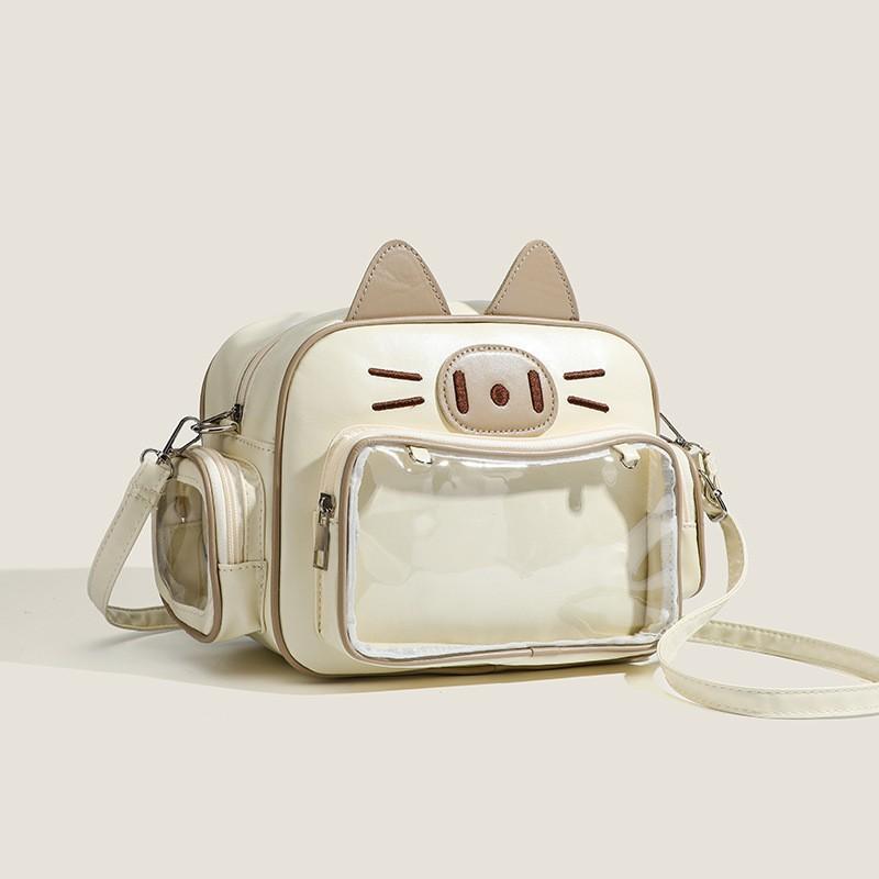 New Japanese Angel Cat Ba Chi Shoulder Pendant Bag One Shoulder Oblique Span Small Square Bag Second Dimension Comic-Con Jk Bag