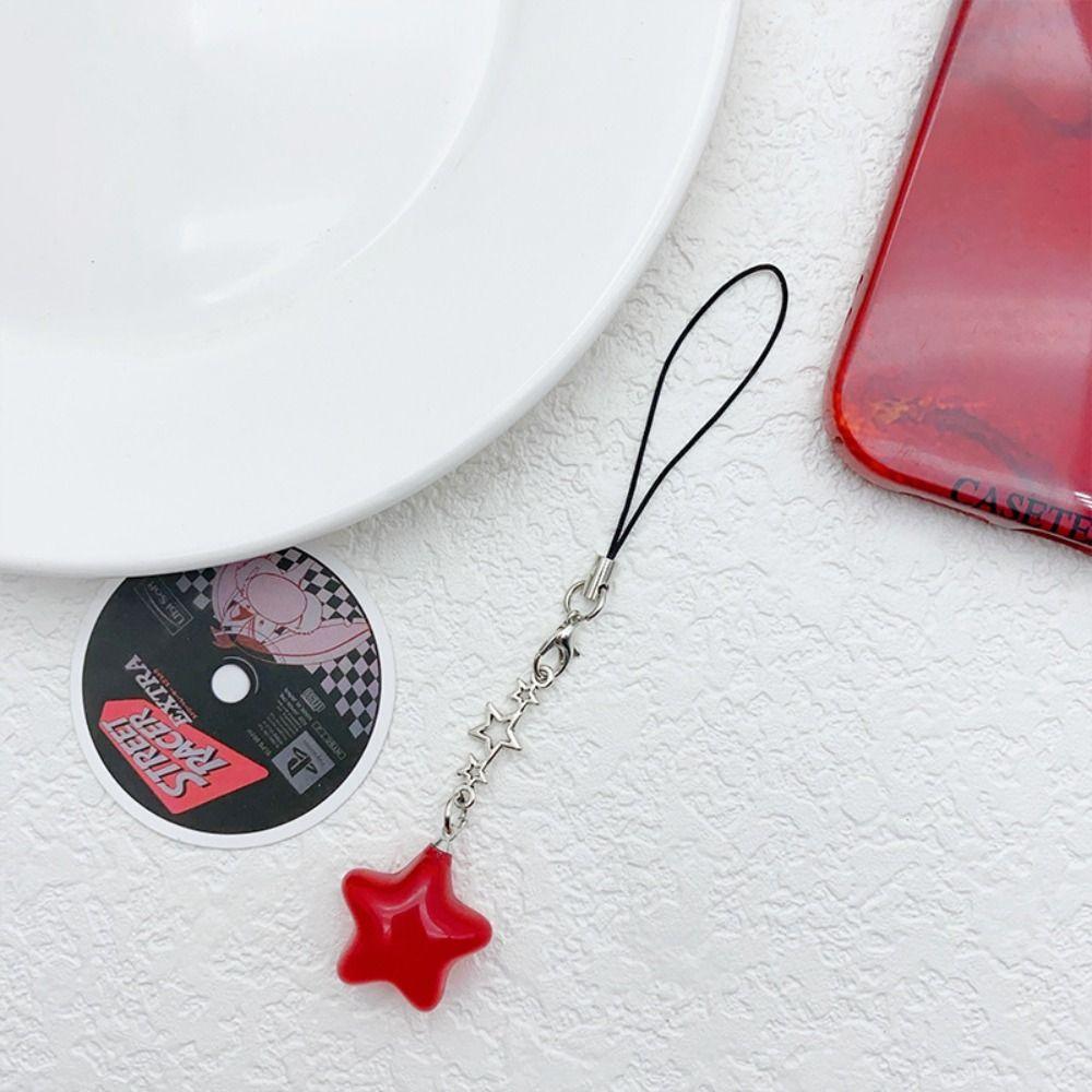 Keychain Phone Hanging Rope Pendant Mobile Phone Chain Star Phone Strap  Girl Jewelry