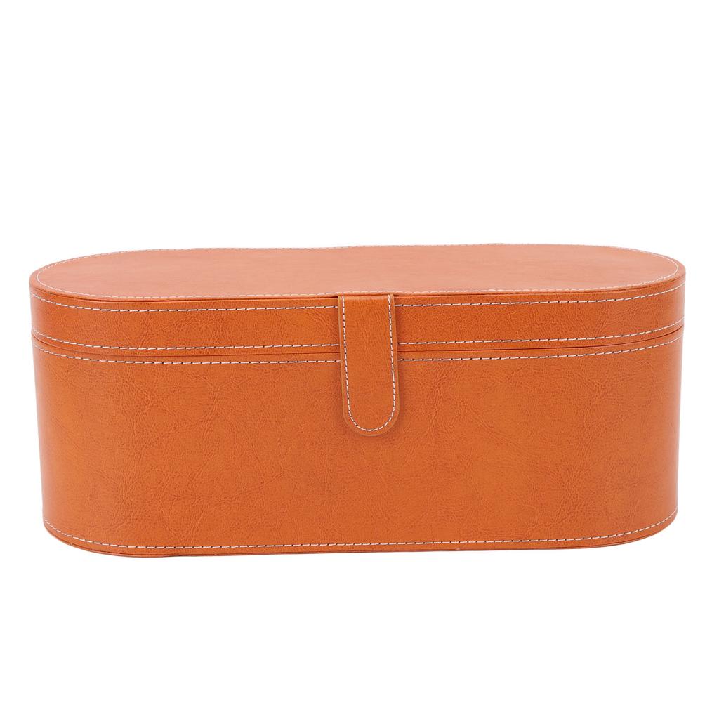 Hair Styling Tool Storage Bag Splash Proof Scratch Resistant PU Leather Portable Hair Dryer