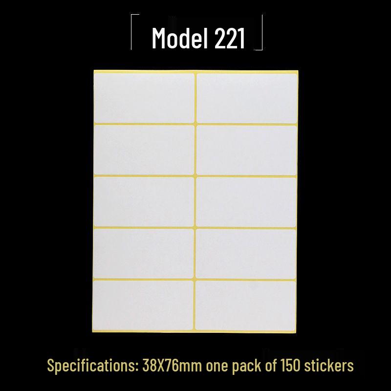 A5 Self-Adhesive Blank Label Stickers for Printing and Handwriting - White Name and Number Stickers