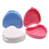 Portable Retainer Case Multiple Colors Dental Retainer Box False Denture Boxes Old People
