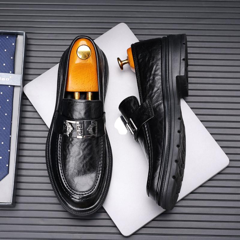 Мужская кожаная обувь Мужские мокасины Официальная обувь Дышащая Нескользящая Легкая Удобная Прочный Мужская повседневная обувь Мокасины