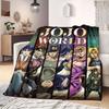Фланелевое одеяло JOJO Аниме Теплое, Удобное, Подходит для Спален, Диванов, Кроватей, Стульев, Пикников, Путешествий